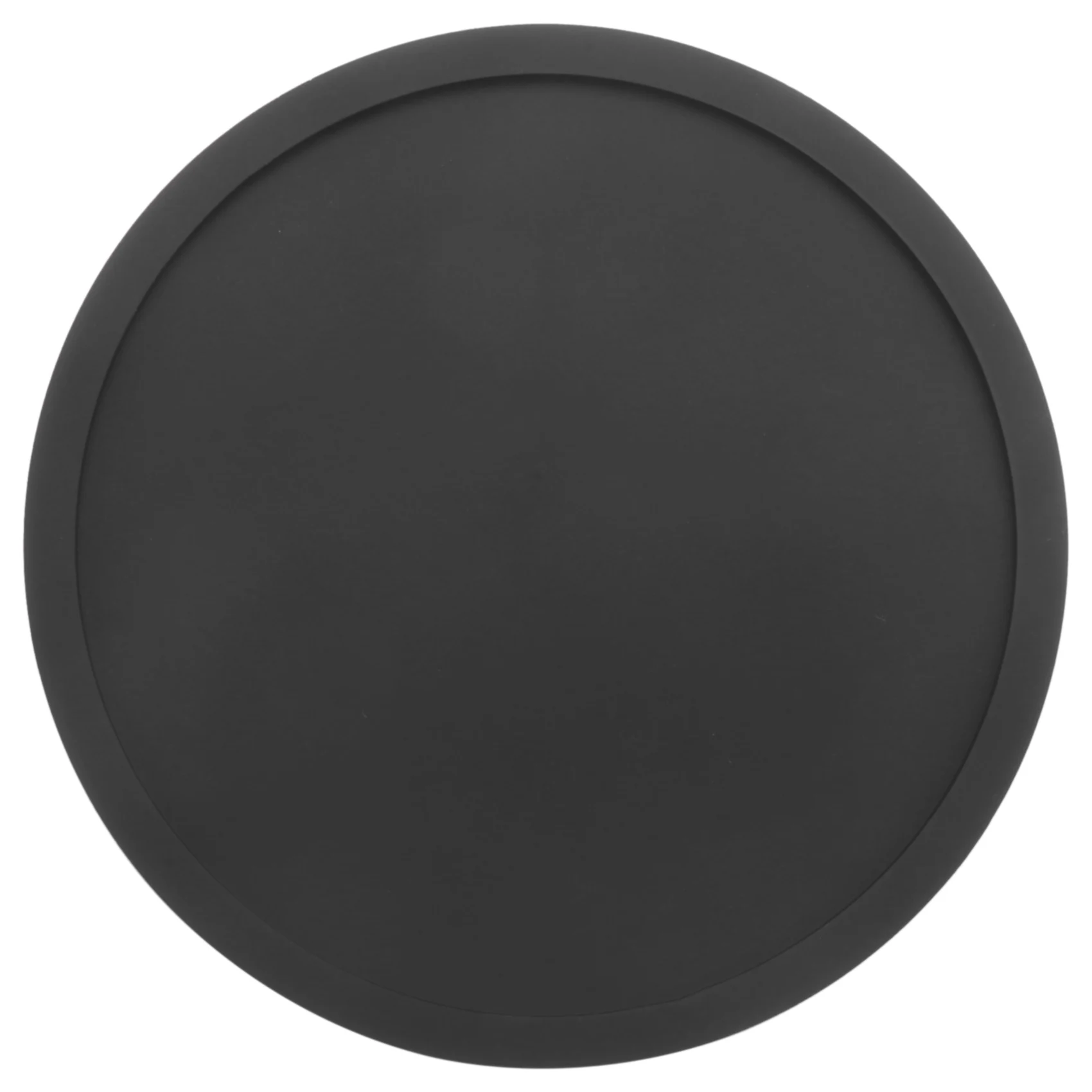 Silicone Black Drink Coasters Set of 8 Non-slip Round Soft Sleek and Durable Easy to Clean Black