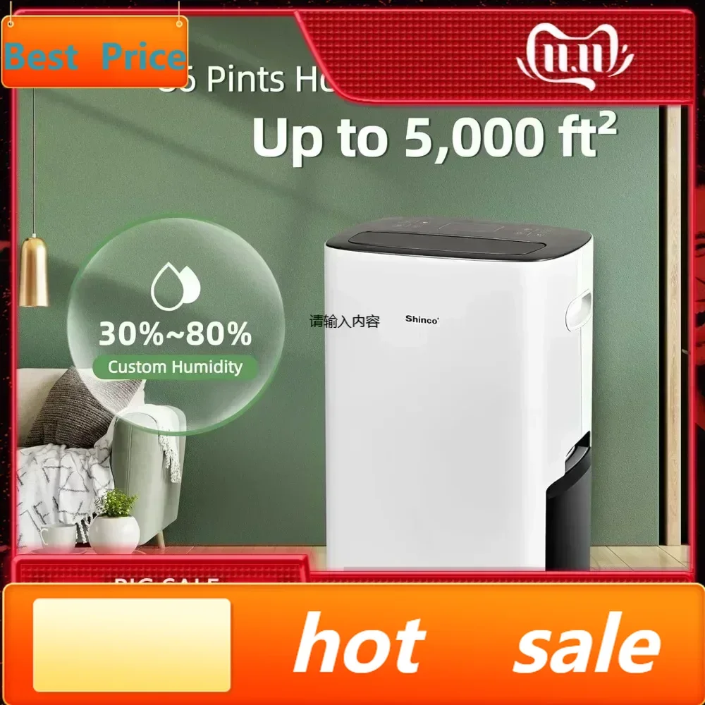 

Хит продаж: осушитель воздуха на 86 пинт для дома и подвалов, для помещений до 465 кв.м, с дренажным шлангом, автоматическим или ручным сливом, Auto D