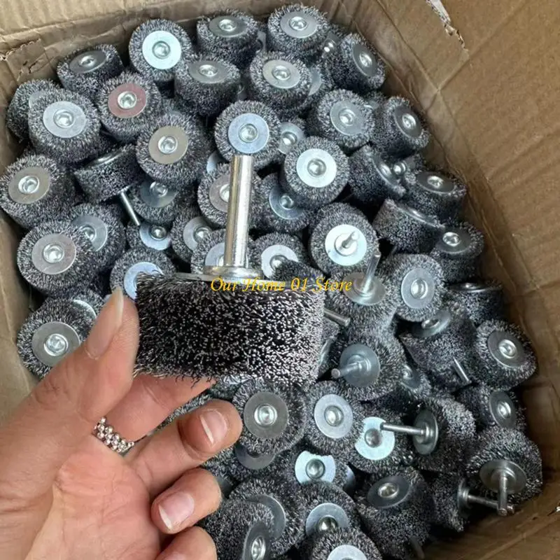 M4YC 50mm Stainless Steel Wire Wheel 20mm Thick Rusts Scouring Brush Compatibles with 1/4" Shank Tool for Polishing Grinding