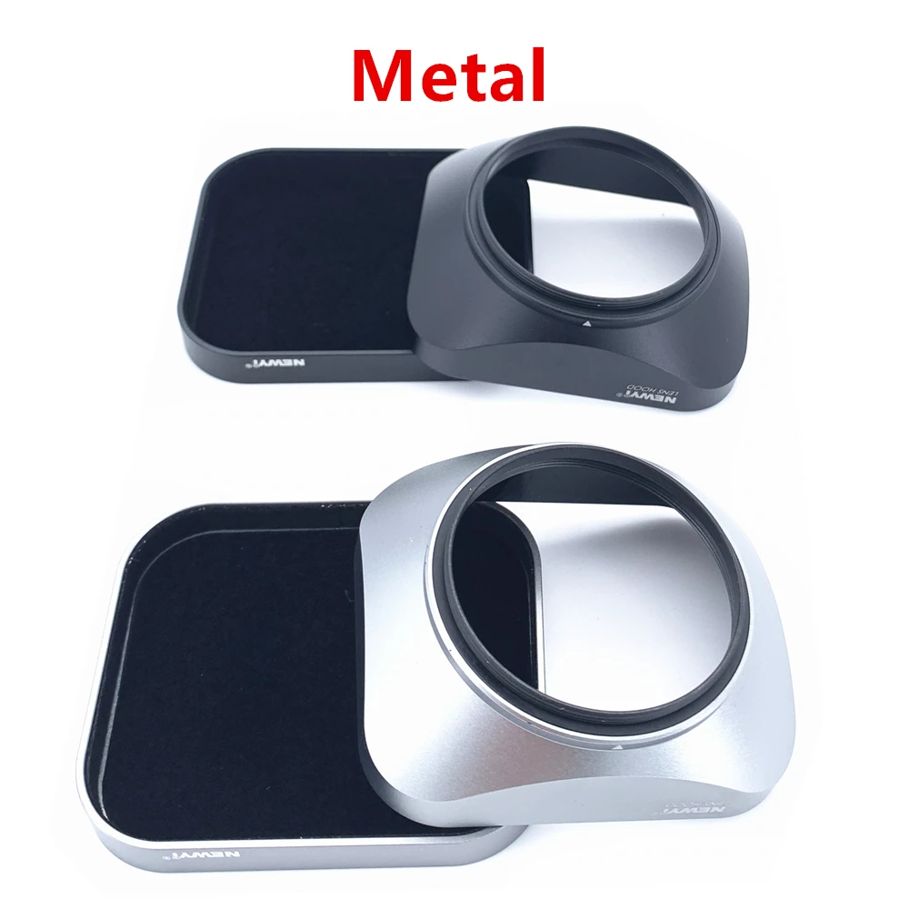 Capa de lente quadrada para sony fujifilm olympus lentes de câmera sem espelho filmadoras dv 37 39 40.5 43 46 49 52 55 58 mm