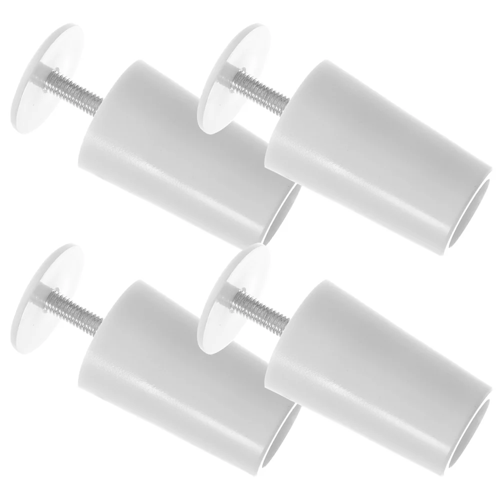 

4 Pcs Cover Plug 4pcs (white) Roman Roller Accessories Plastic Stoppers Shutters Blinds Window Bamboo Screening Replacement Pin