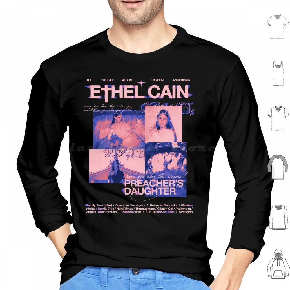 Ethel Cain The Studio Album Preacher's Daughter Hoodie cotton Long Sleeve Ethel Cain Preachers Daughter Preachers