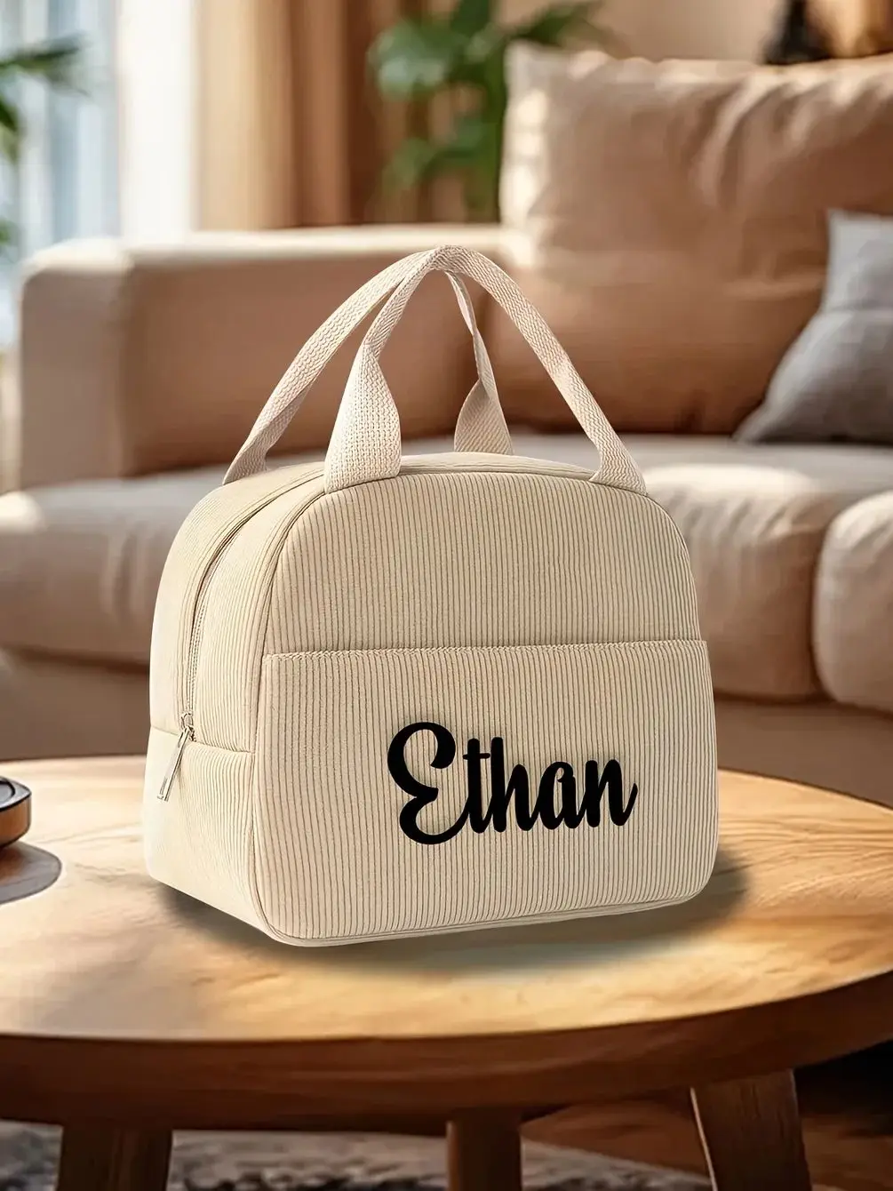 Personalisierte, thermoisolierte Lebensmittel-Tasche für Kinder, Schultaschen für Paare, Unisex, tragbare Lebensmittel-Aufbewahrungstasche, Studenten-Lunchbag – Detail 6