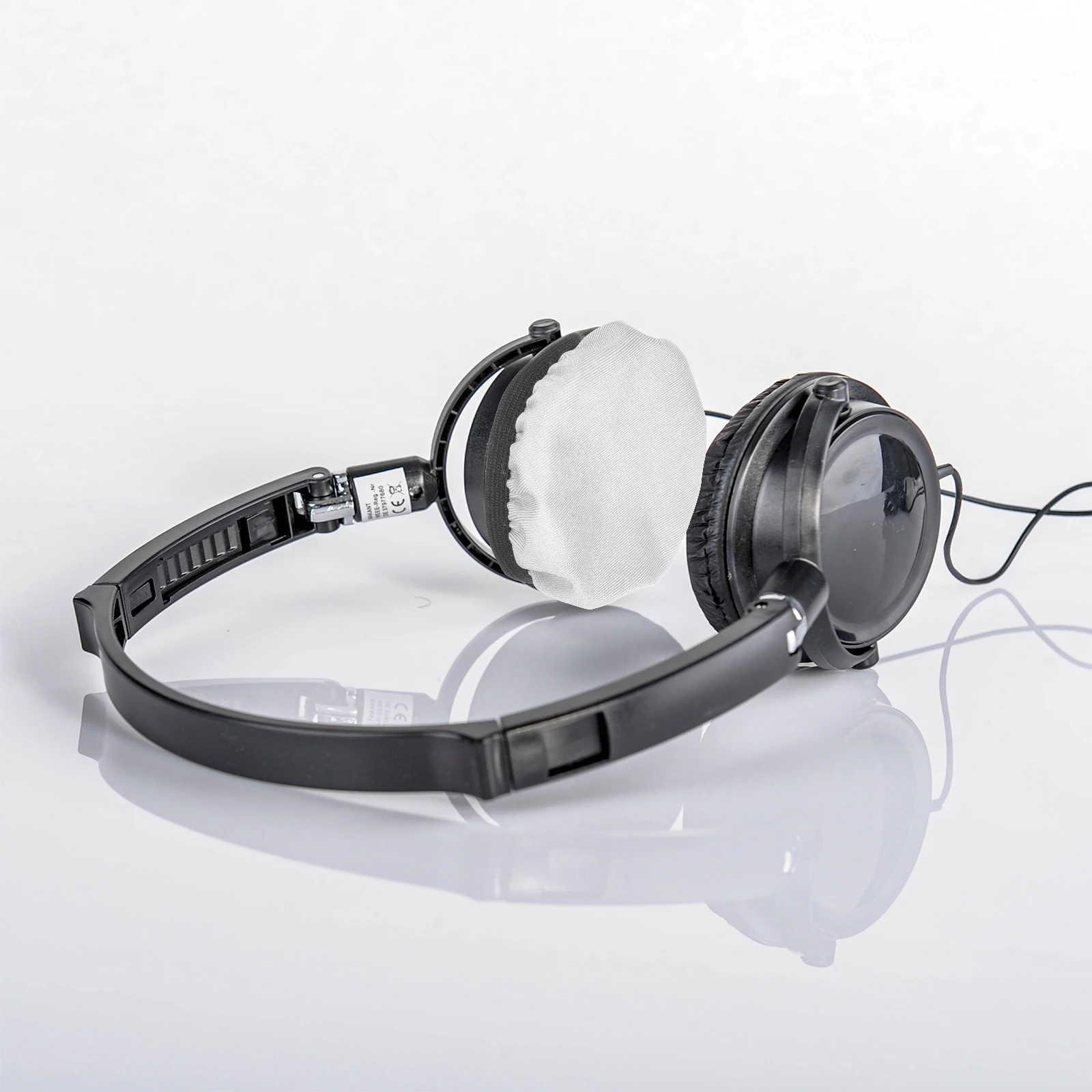 

4 Pcs Headphone Covers Grey Knitted Fabric Dustproof Protector Stretchable Cover Universal Easy Clean Portable Audio