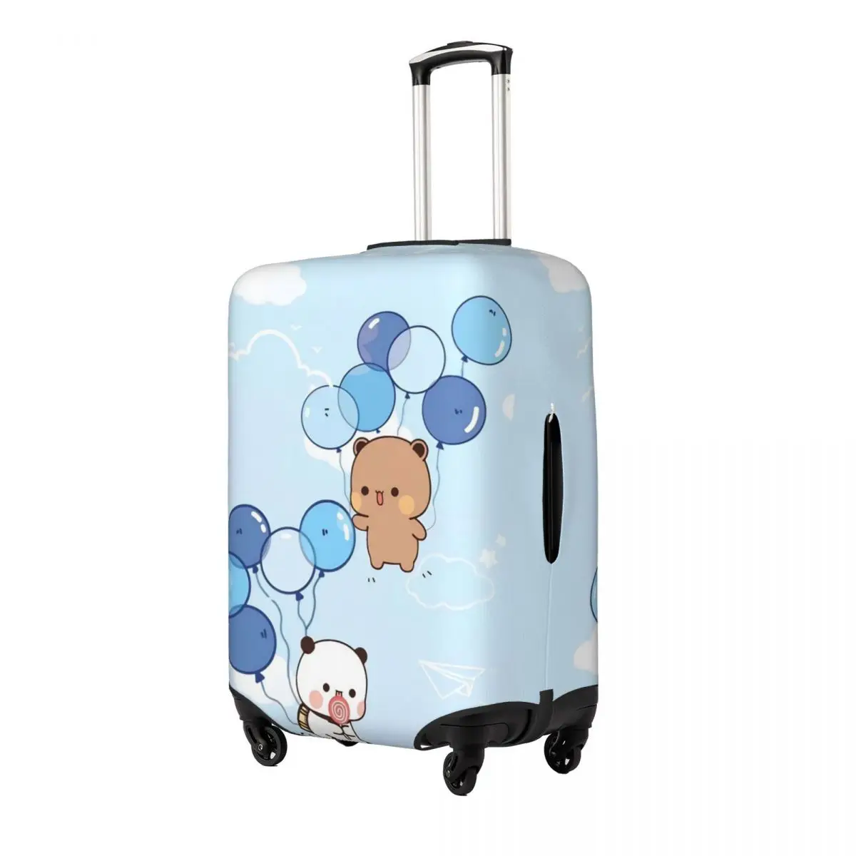 Bubu Dudu Cute Cartoon Bear Character Suitcase Cover Kawaii Panda Cruise Trip Protection Vacation Elastic Luggage Supplies