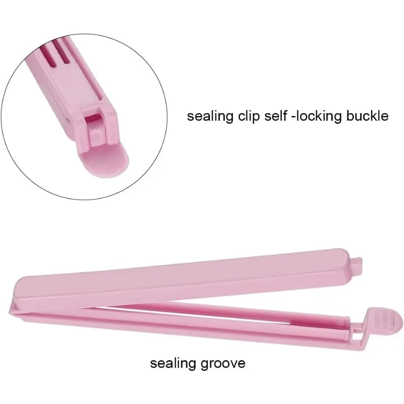 30 Pack Sealing Clip Bag Plastic Bag Sealing Clips Snack Bag Plastic Sealing Clip 4.7 Inches& 6 Inches