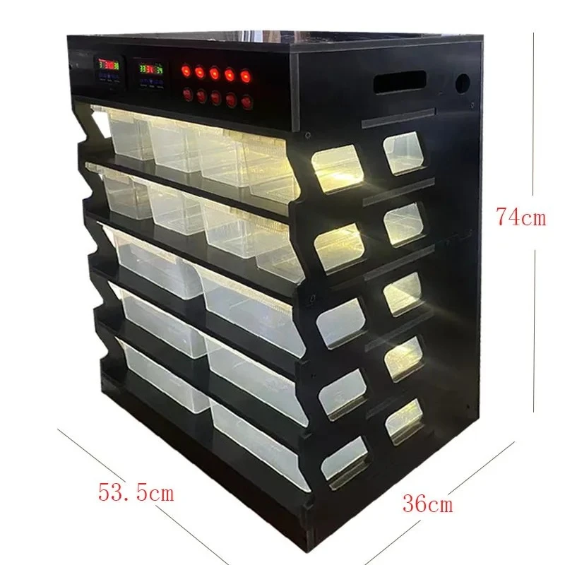 Intelligent PVC Reptile Furniture, Reptile Supplies,  Snake and Gecko Breeding Rack System with Lights