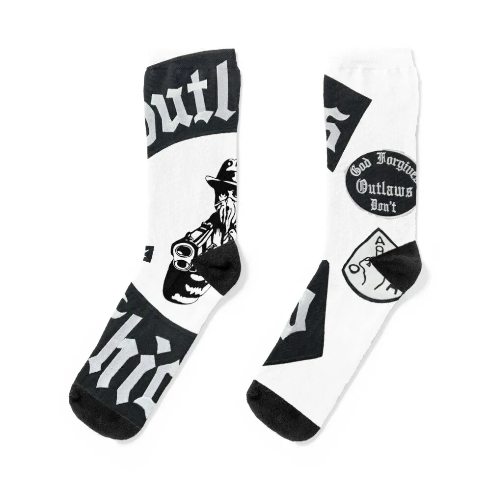 

CHICAGO OUTLAWS MOTORCYCLE CLUB Socks snow New year's happy basketball Socks Girl Men's