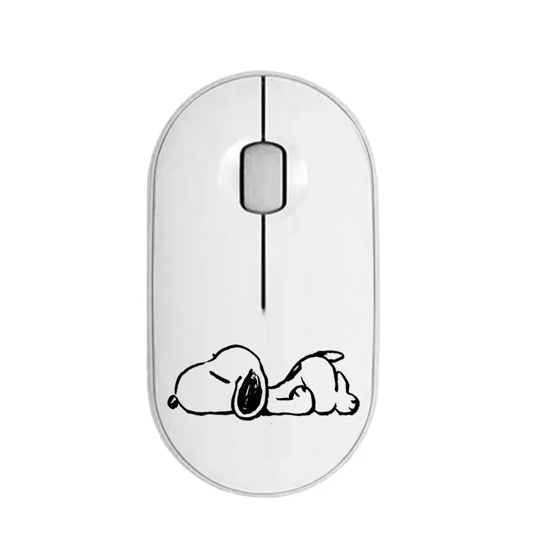 Snoopy Cartoon Pattern Wireless Bluetooth Mouse Silent Mobile Phone Tablet Notebook Desktop Computer Game Office Silent Mouse