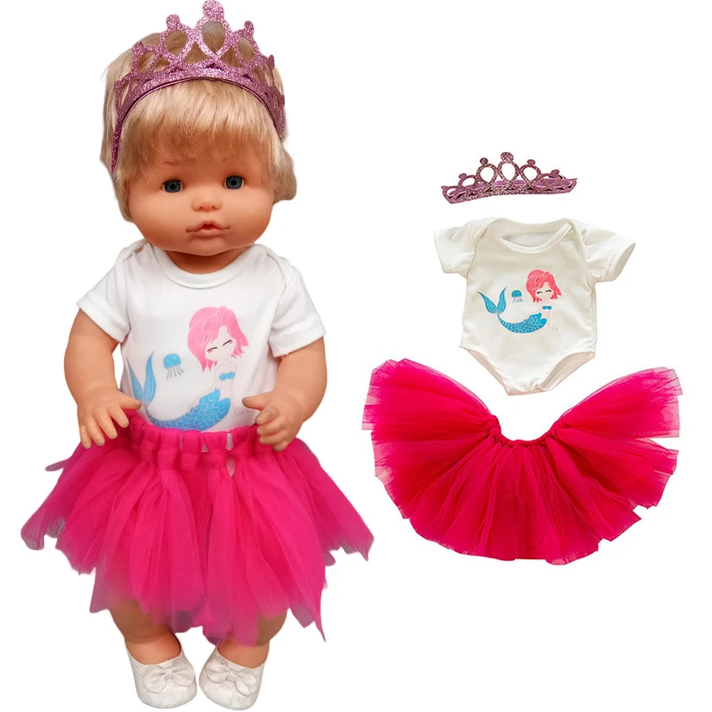 40cm Bebe Doll Clothes for 16-inch Nenuco Winter Plush Suit Ropa Y Su Hermanita Doll Rompers Accessories