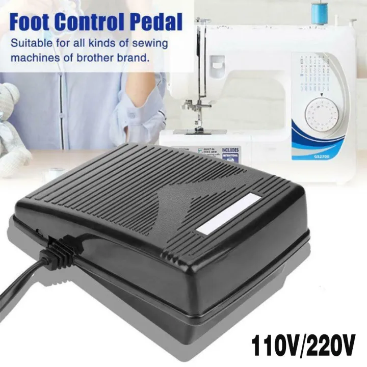 1pc Foot Controller Pedal For Janome Sewing Machine Foot Control Pedal 200-240V 50Hz & Power Cord Sewing Machine Accessories