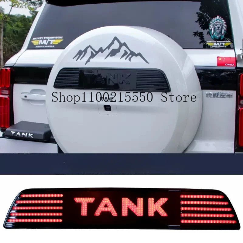 

Accessories For Great Wall GWM WEY Tank 500 Spare Tire Cover Light Spare Tire Flow Light TANK Car Logo Light Modification