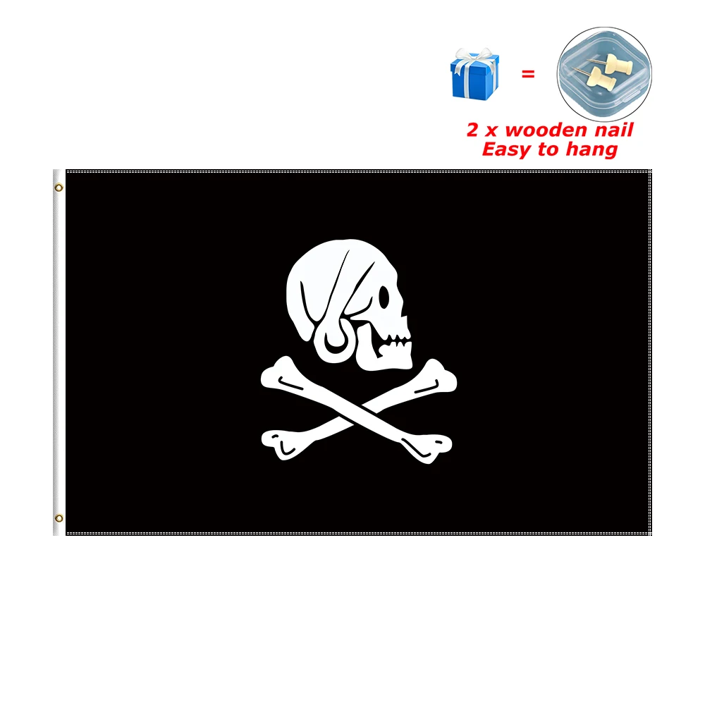 Henry Every Pirate Flag Jolly Roger Banner for Decor 2*3ft 3*5ft 4*6ft 5*8ft