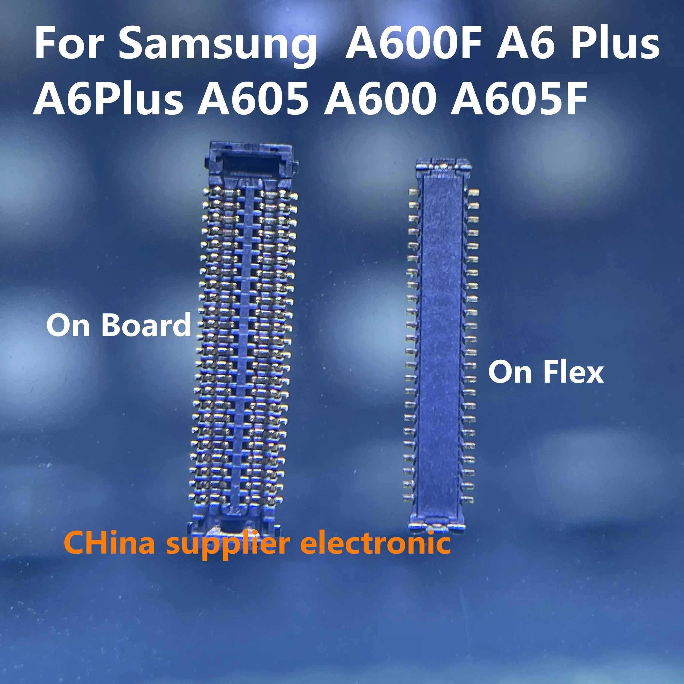 

10-50pcs Lcd Display Screen Flex FPC Connector For Samsung Galaxy A600F A6 Plus 2018 A6Plus A605 A600 A605F Plug On Board 48 Pin