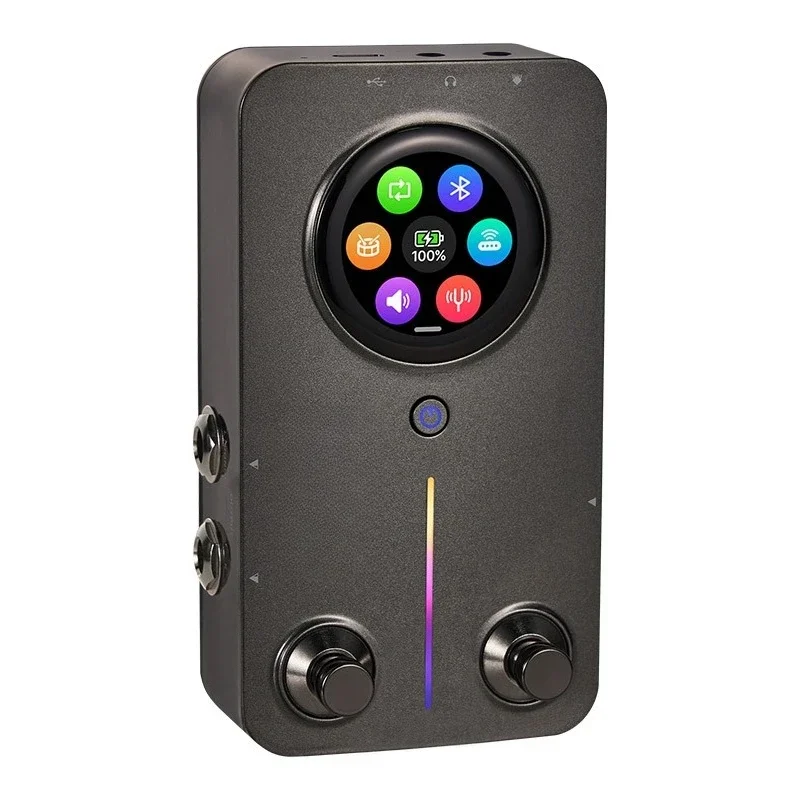 M2 electric guitar comprehensive effect device, intelligent portable internal recording, loop drum machine backing track