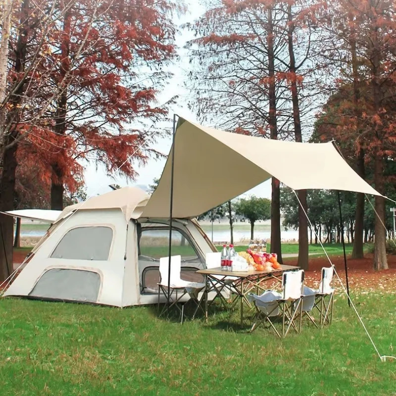 Customized Instant Pop up Camping Tent Outdoor Sun Shelter Portable Waterproof Camping Tents With Canopy Easy to Carrycustom