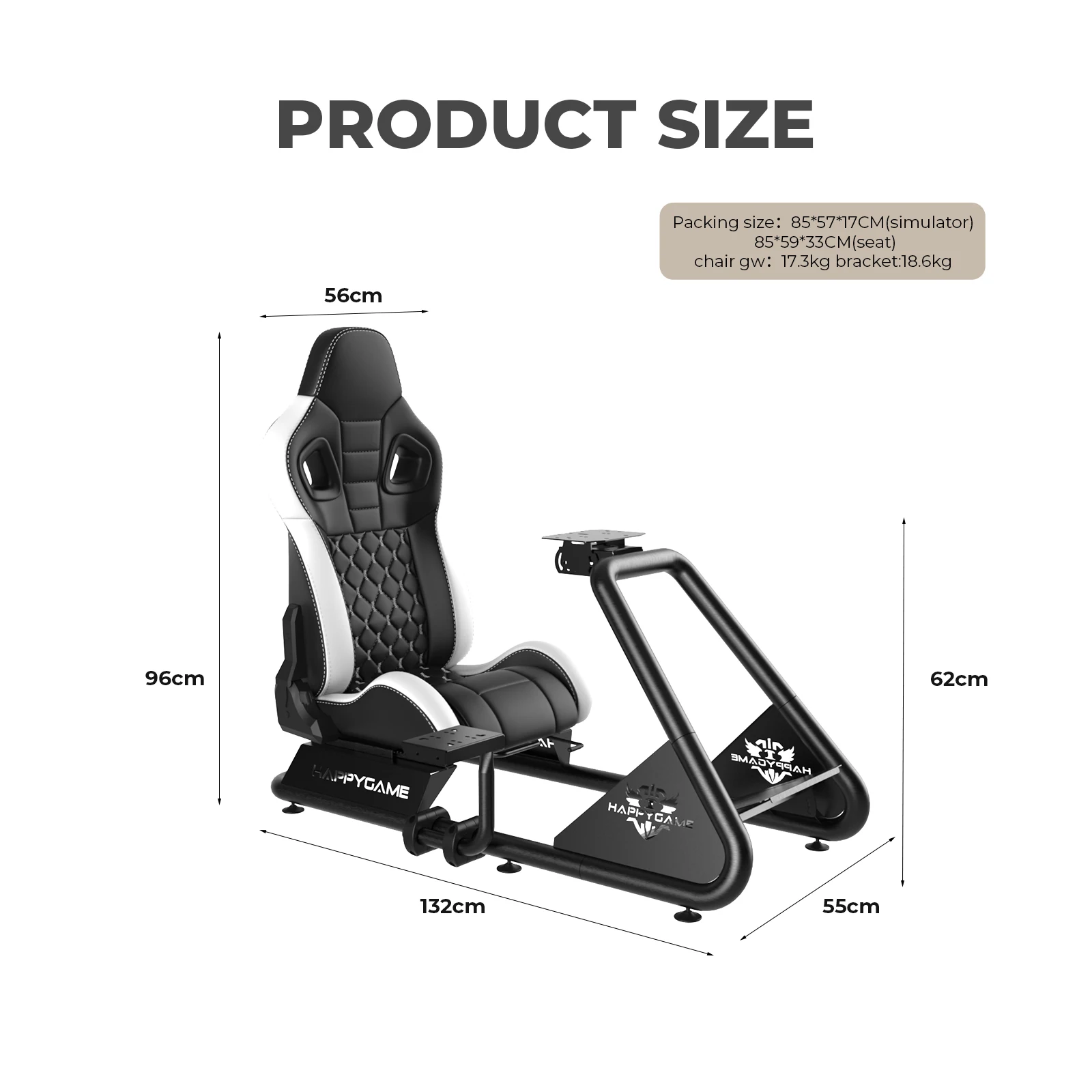 G29 Racing Simulator Cockpit with Adjustable Race Seat English Language for Game Center & Amusement Games