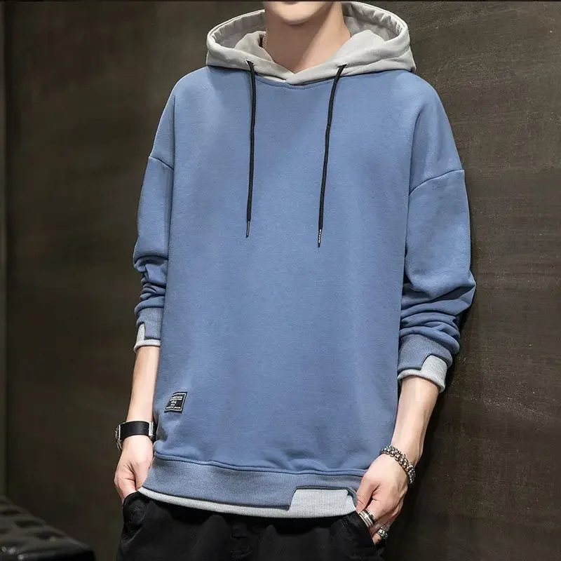 

New In Korean Style Man Hoodies Autumn Clothing Deals Aesthetic Warm S Overfit High Quality Sweatshirts for Men Cotton Simple