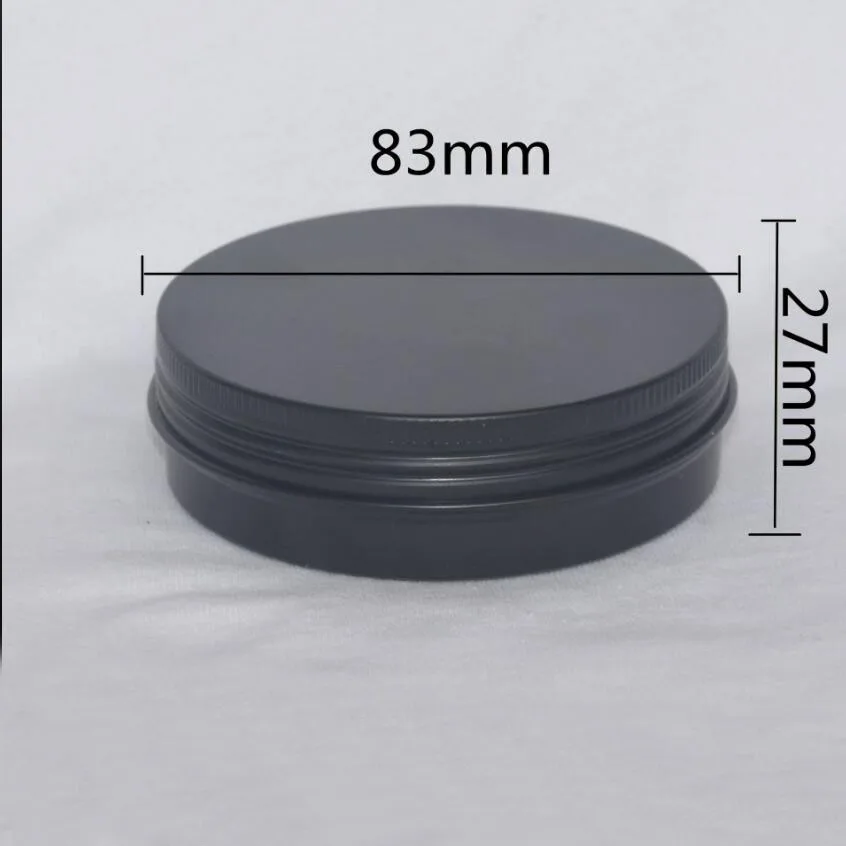 100 جرام الألومنيوم جرة وعاء زجاجة الشاي القصدير يوم كريم الليل قناع هلام الرطوبة مصل الفن مسمار الشمع العناية بالبشرة مستحضرات التجميل التعبئة