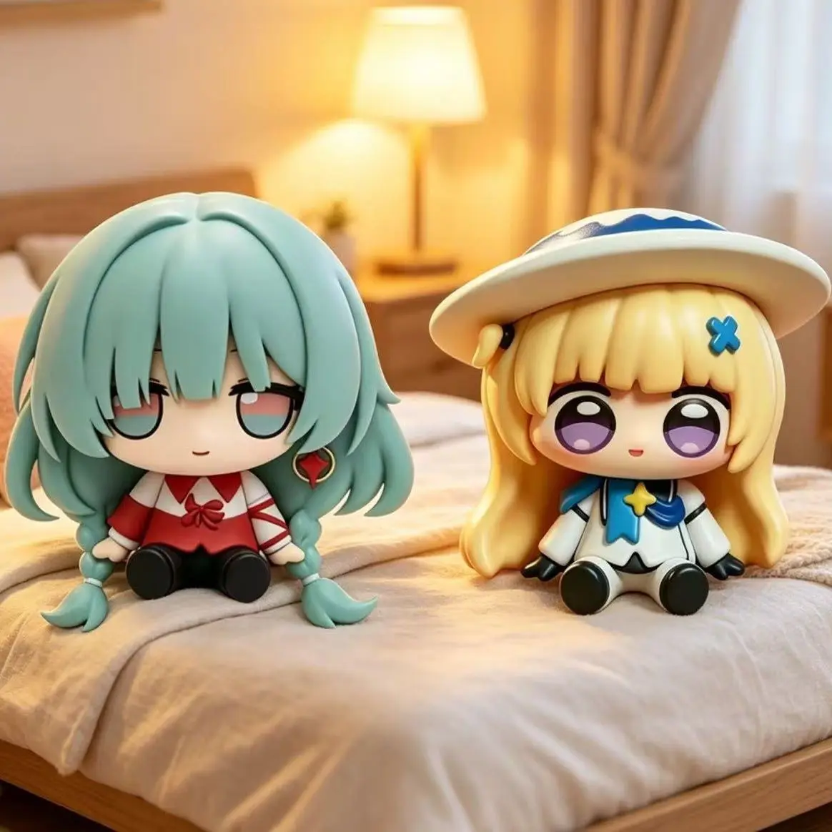 Image of Mini Wuthering Waves Phoebe Chubby Flo Flo Chibi Figur Funuo Puppe Spielzeug Ornament Anime-Merch Desktop-Deko Geburtstagsgeschenk für Fans