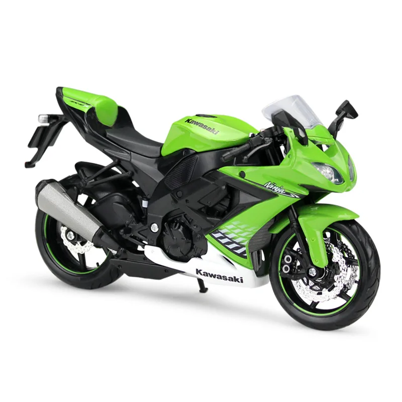 Maisto 1:12 Kawasaki Ninja ZX-10R 2010 Alloy Diecast Motorcycle Model Workable Shork-Absorber Toy For Children Gifts Toy B284