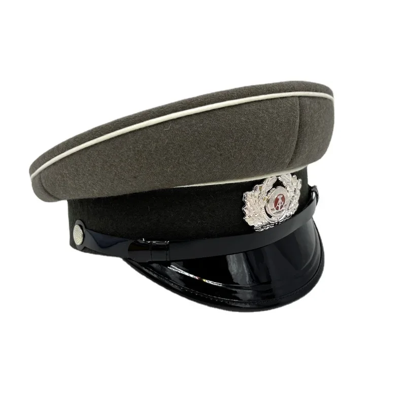 East Germany Peaked Cap DDR State Cockade with The Hammer and Compass Design Emblem Stasi Hat