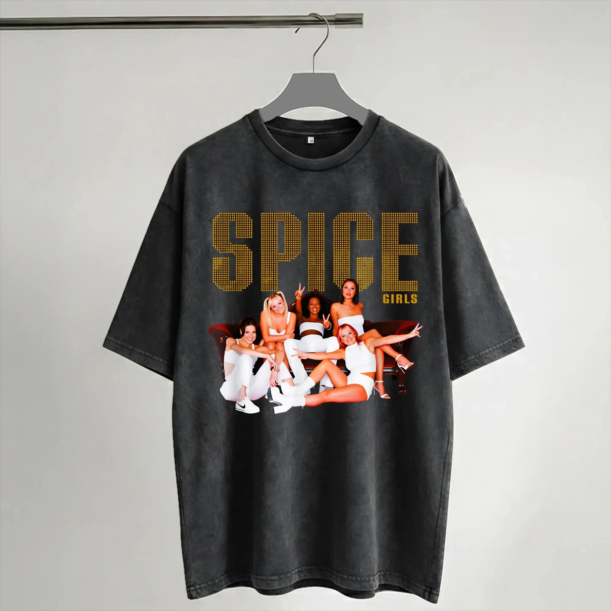2026 Spice Girls Tour Washed Shirt Apparel Oversize T-Shirt  Men Women Tee
