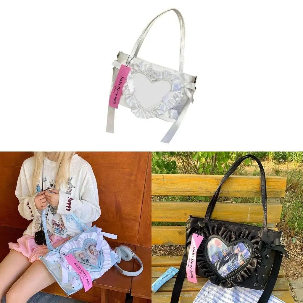 

Sweet Bows Crossbody Bag Japanese Styles Itabag Heart Shoulder Bag School Bag
