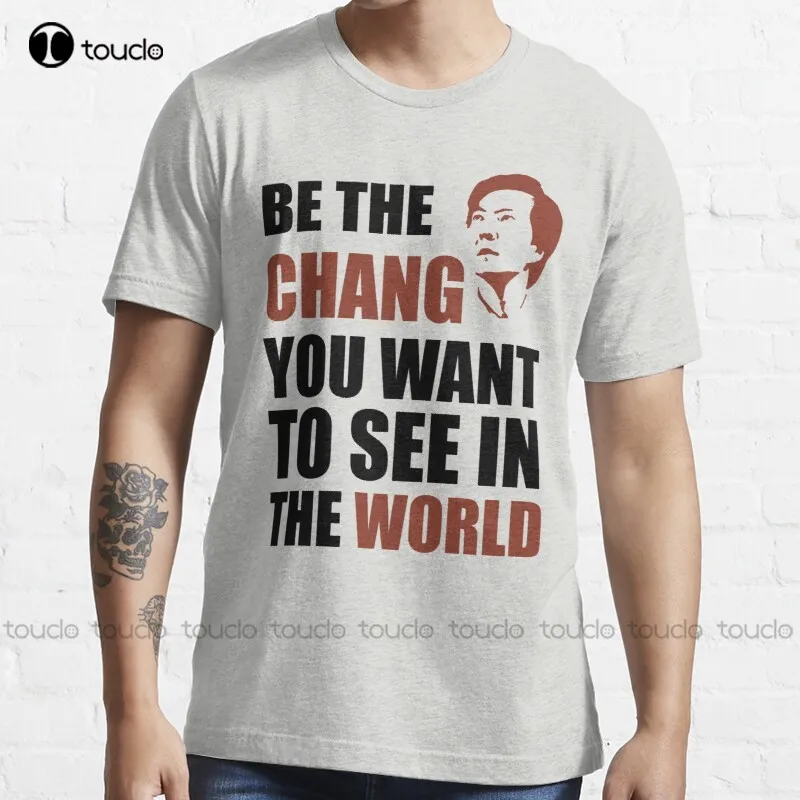 New Be The Chang You Want To See In The World T-Shirt Cotton Tee Shirt S-3Xl Kindergarten Teacher Shirts Fashion Funny New