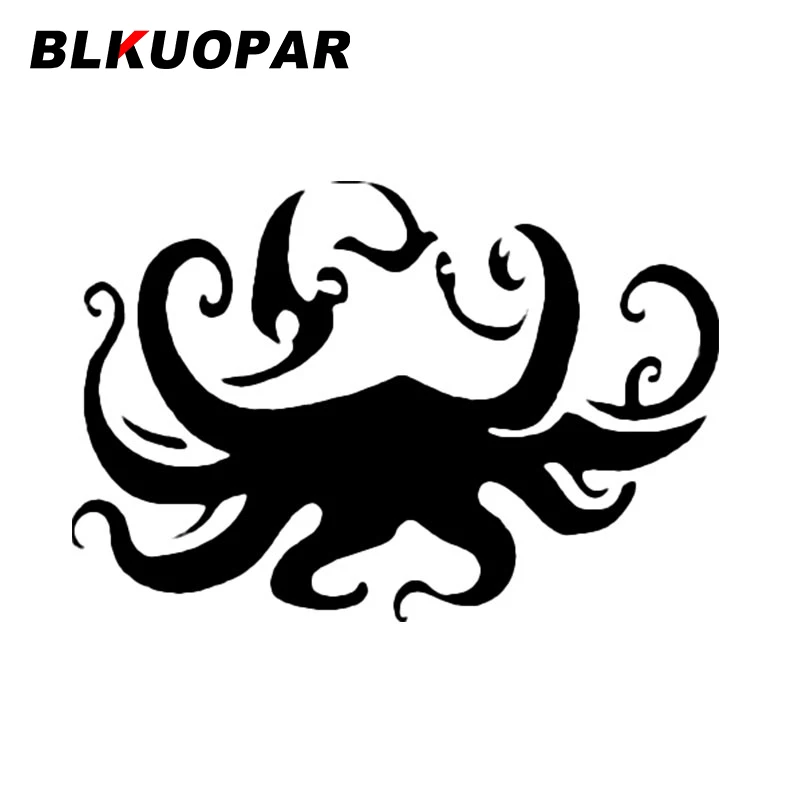 BLKUOPAR Floating Swimming Octopus Tentacles Spread Car Stickers Funny Waterproof Decal Creative Surfboard Laptop Car Styling