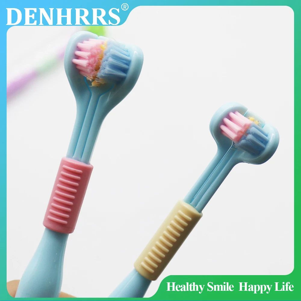 

1Pc Toothbrush Household 3-Sided with Soft Bristles Comfortable Easy to Use Deep Cleaning Toothbrush for Adults Kids Boys Girls