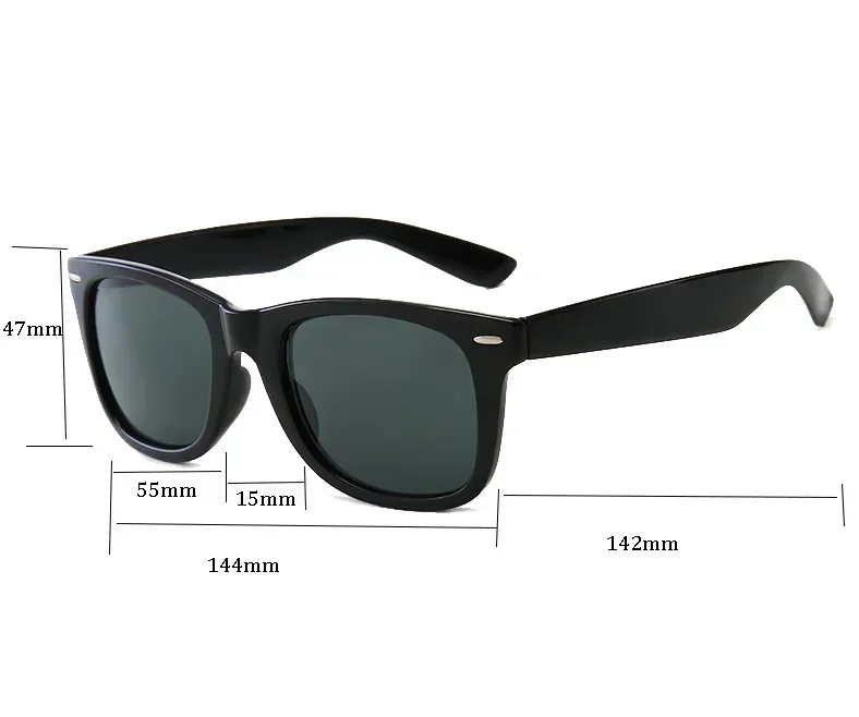 2024 Latest Hot Selling fashion original luxury brand RB sunglasses women metal frame glasses driving goggles