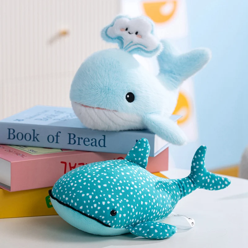 1pc 20cm adorável baleia brinquedos de pelúcia recheado animal macio baleia azul bonecas brinquedo kawaii para aniversário presente natal