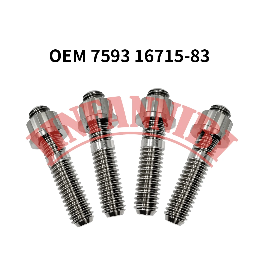 

Titanium Exhaust Stud Bolt Nut Kit For Harley Dyna Softail Touring 1984-2019 2020 2021 2022 2023