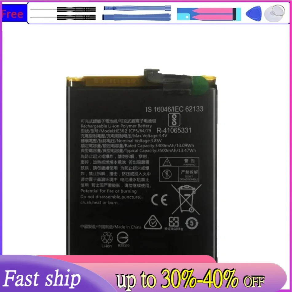 3500mAh HE362 Battery For Nokia 8.1 2018 3.1 Plus/X7 TA-1119 TA-1128 HE 362 Mobile Phone Bateria + Free Tool