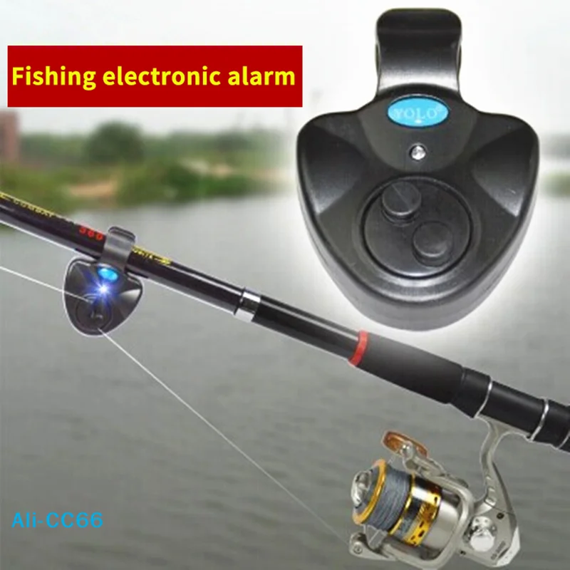 

【C】Electronic Fishing Bite Alarm With Loud Siren Camping Equipment Rod Buzzer Daytime Night Indicator Battery Included 1PC