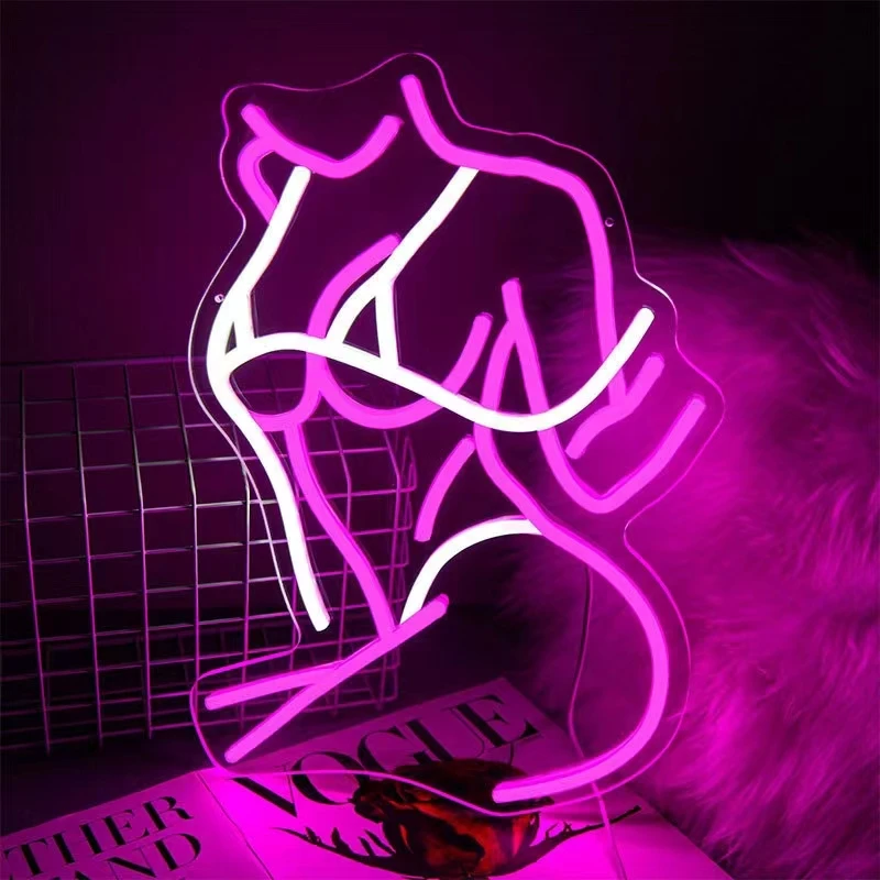 

Неоновая вывеска Sexy Lady — розовое светодиодное светящееся настенное искусство для спальни, бара, магазина, декора гостиной — подарок с питанием от USB для женщин, любителей моды