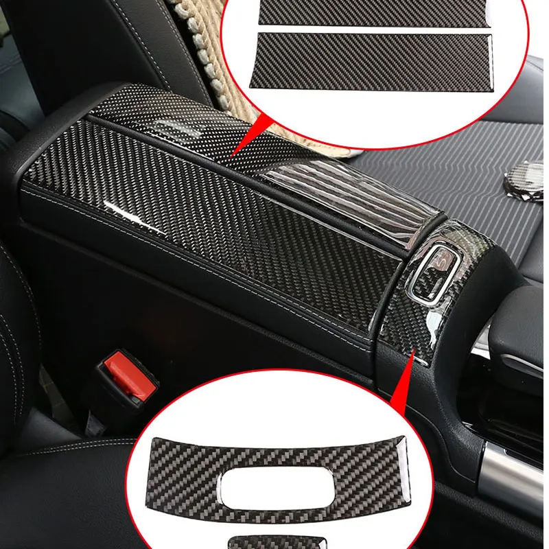 For Mercedes Benz B GLA GLB Class W246 W247 H247 X247 Real Carbon Fiber Interior Car Styling Accessories Decoration Stickers