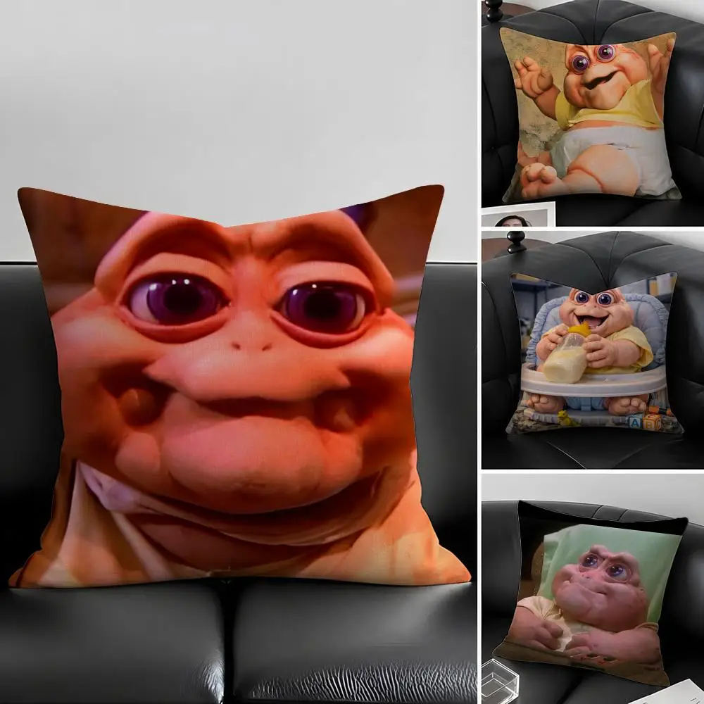 D-Dinosaurs-S Cushion Cover Natural Linen Pillowcase Set, All-in-One Decor for Sofa, Bedroom & Chair