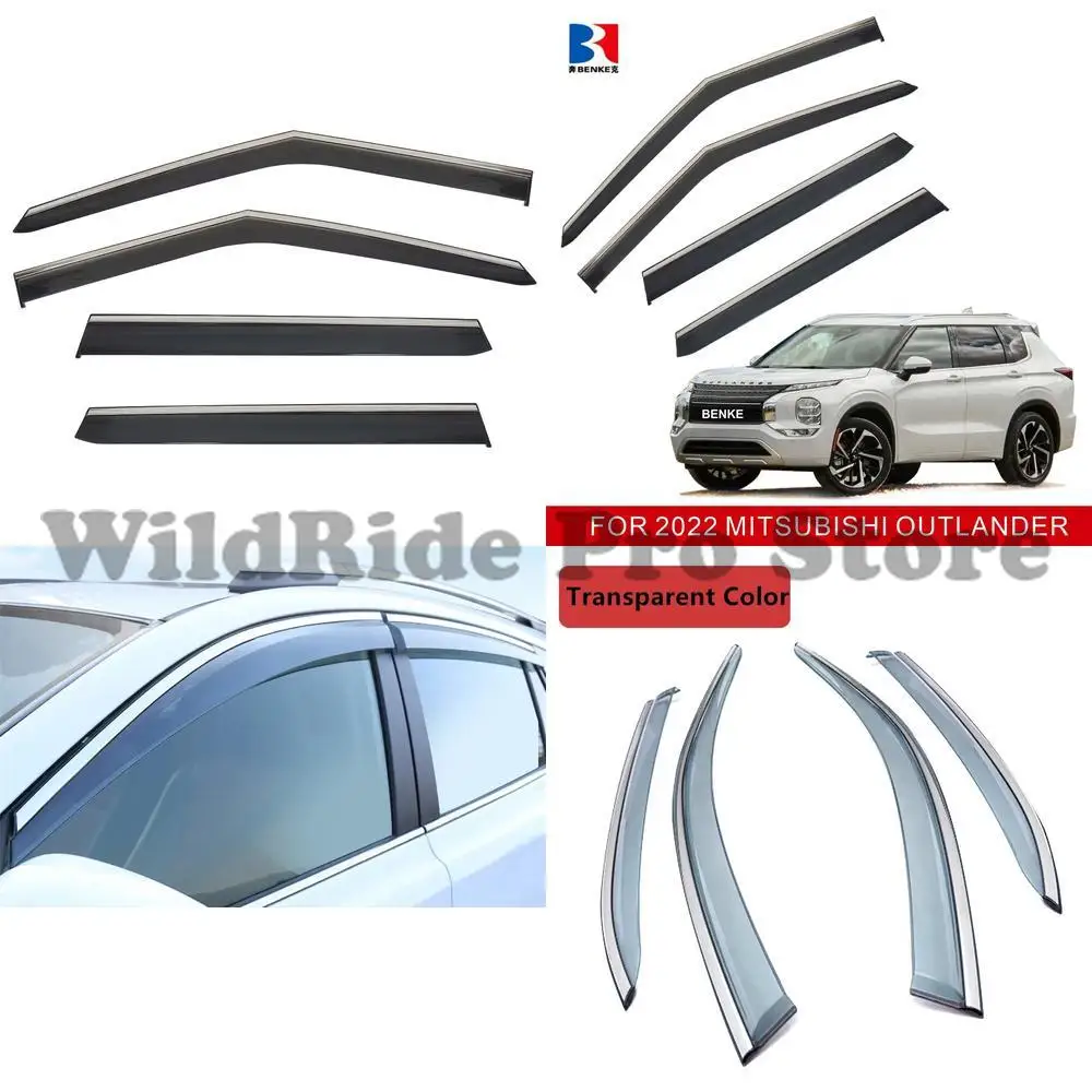 

1 set For Car Accessories Window Visor for 2022 Mitsubishi Outlander EV Auto Weather Rain Guards Wind Deflectors