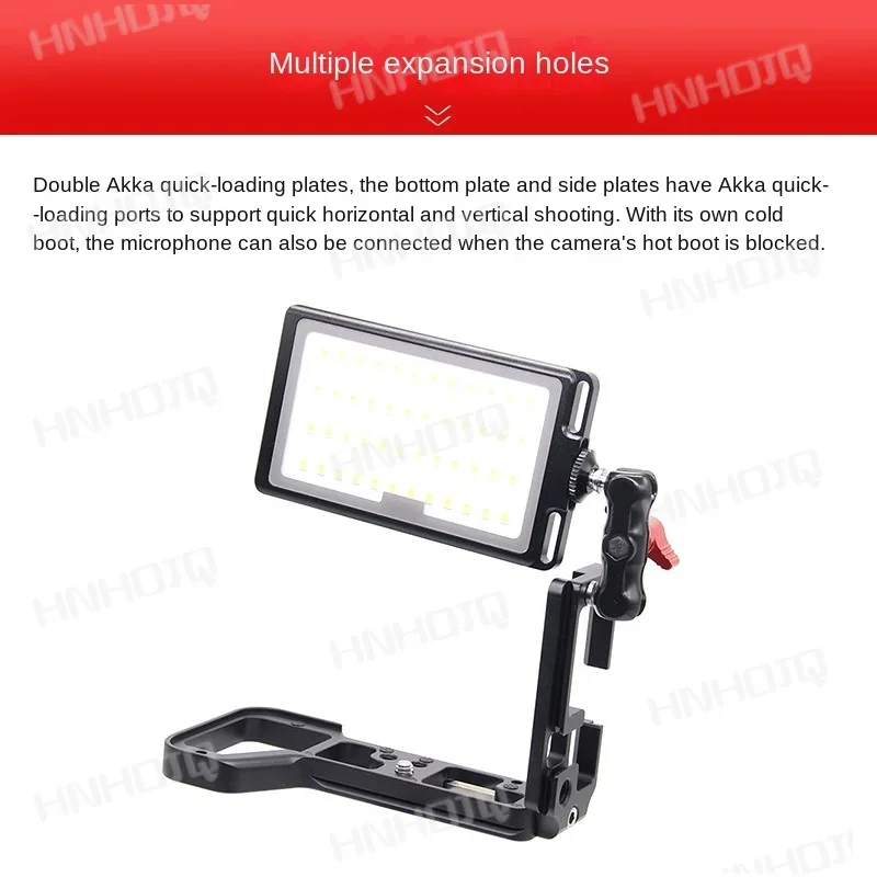 Voor A7r4 Camera L-Type Snelle Schoen Slr A7r4a Verticale Camer Houder Koude Schoen Schouderriem Gat Fotografie Accessoires