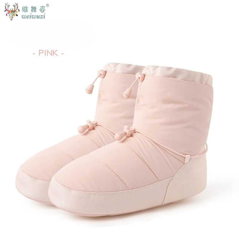 Ballet Dance Thermal Shoes Female Adult Autumn and Winter velvet Warm-up Dancing Shoes Dancer Practice Soft Anti-slip Warm Boots