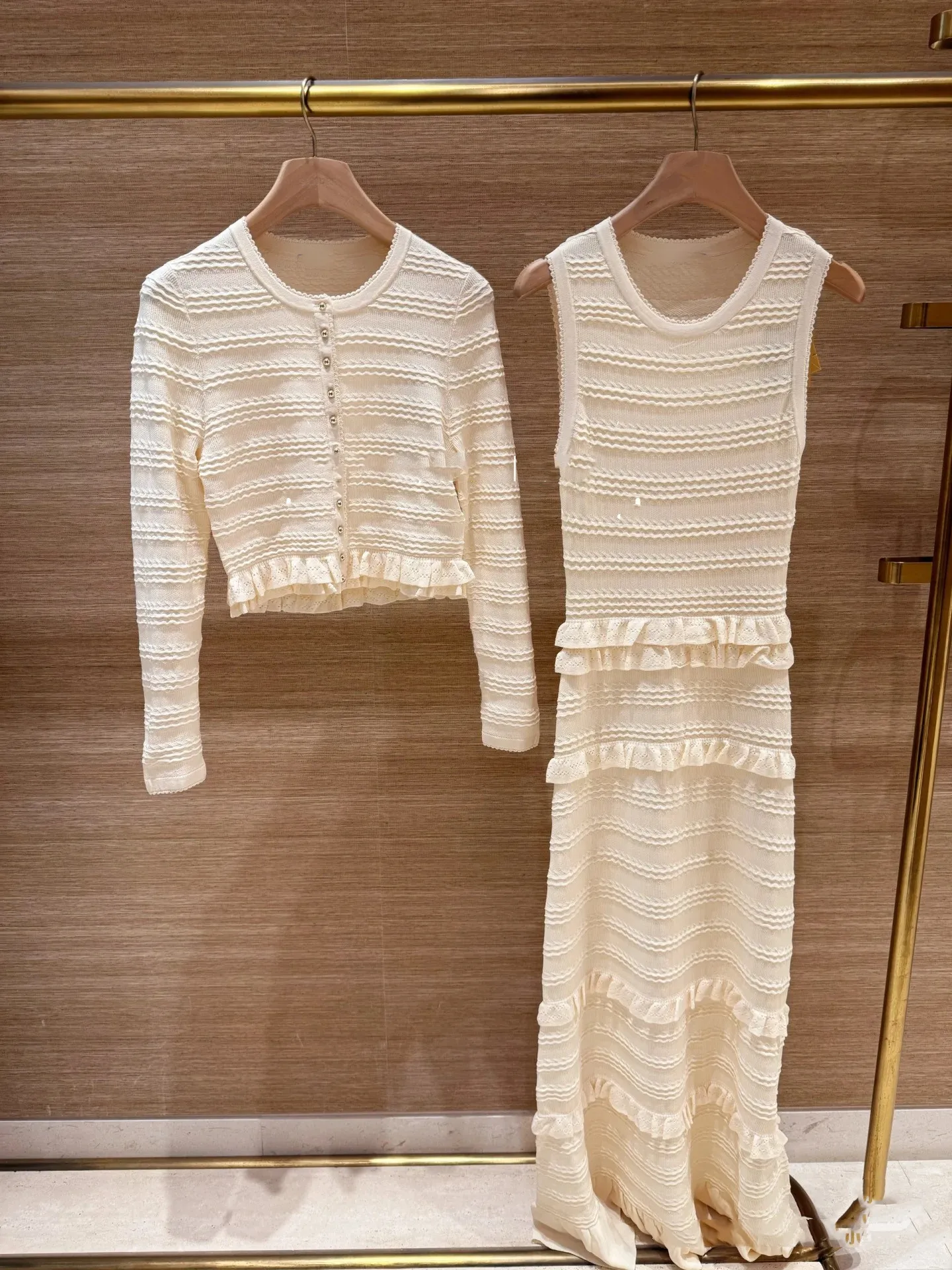 

Высококачественный вязаный комплект кардигана с милой юбкой Svel Dr-N-S, европейская женская одежда Sle Faion, летняя специальная версия