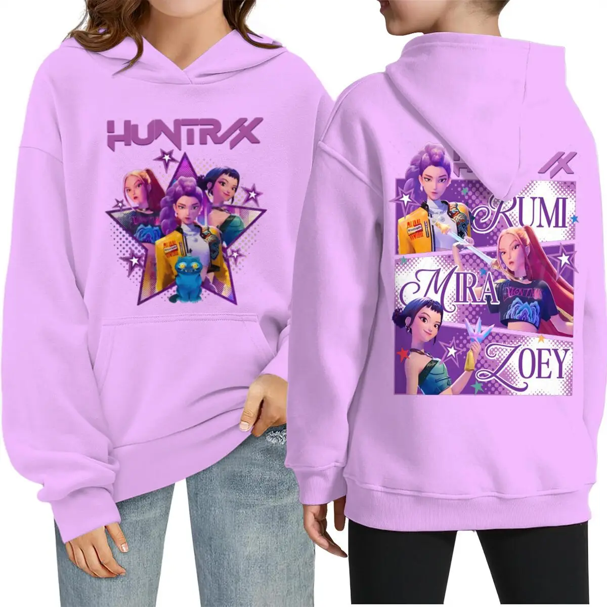 

Kpop Demon Hunters Hoodies Sweatshirt Boys Girls Clothes Autumn Winter Casual Long Sleeve Children's Clothing Loose Tops