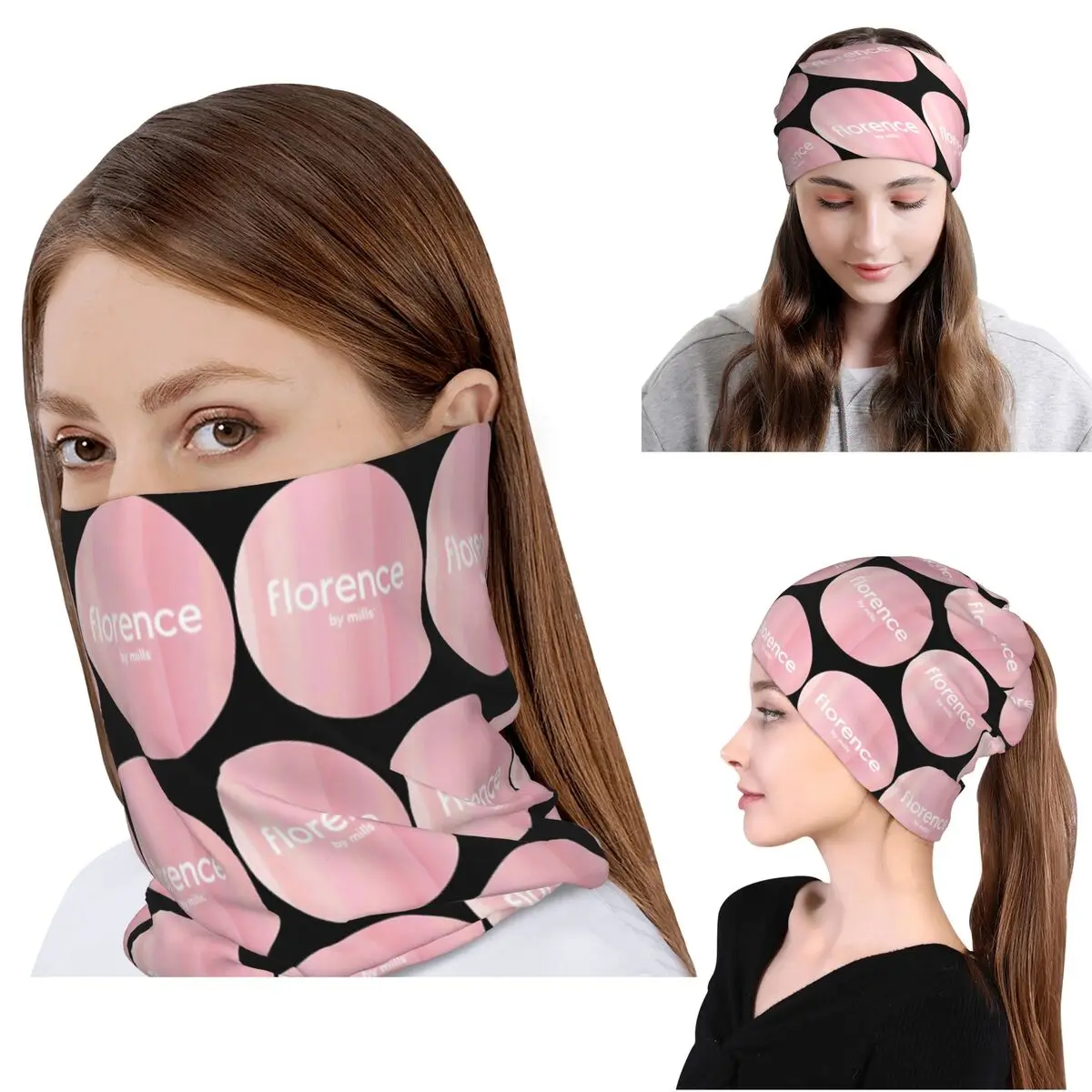 

Florence By Mills Bandana Neck Cover Mask Scarf Warm Headwear Beanies Hat Unisex Adult Windproof