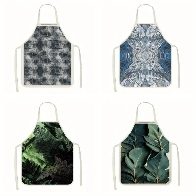 

Exotic Pattern Aprons Linen Apron, Suitable For Kitchen Cooking, Parent-Child Interaction, Painting And Other Scenarios