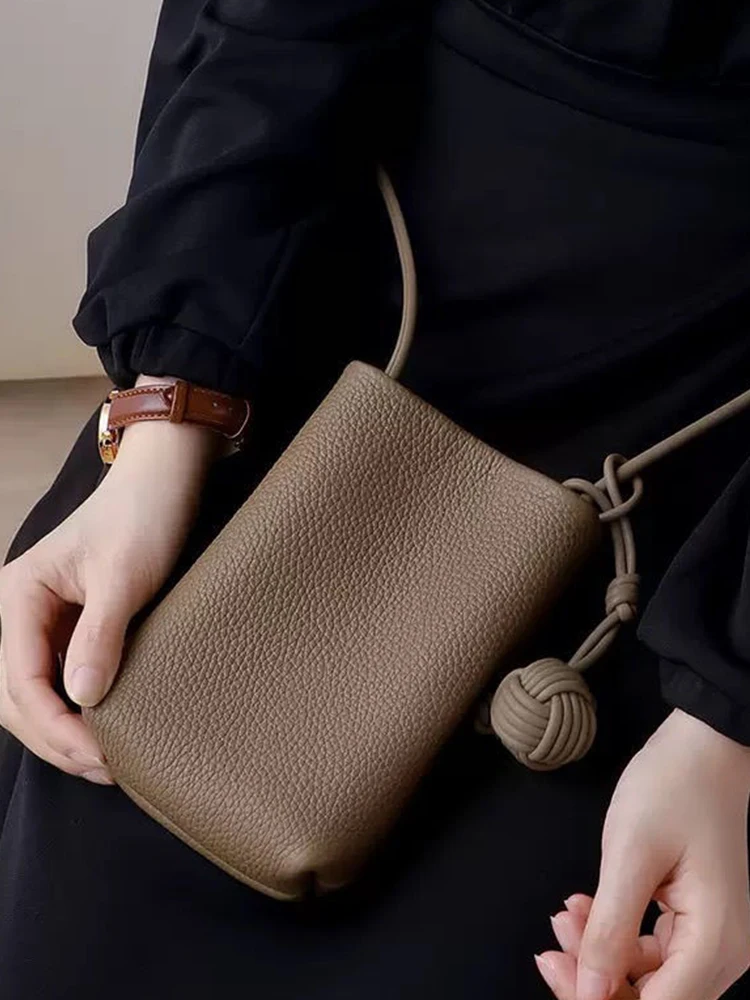 Sac en cuir souple Simple pour femmes, sacoche simple de grande valeur, sac de travail pour téléphone portable