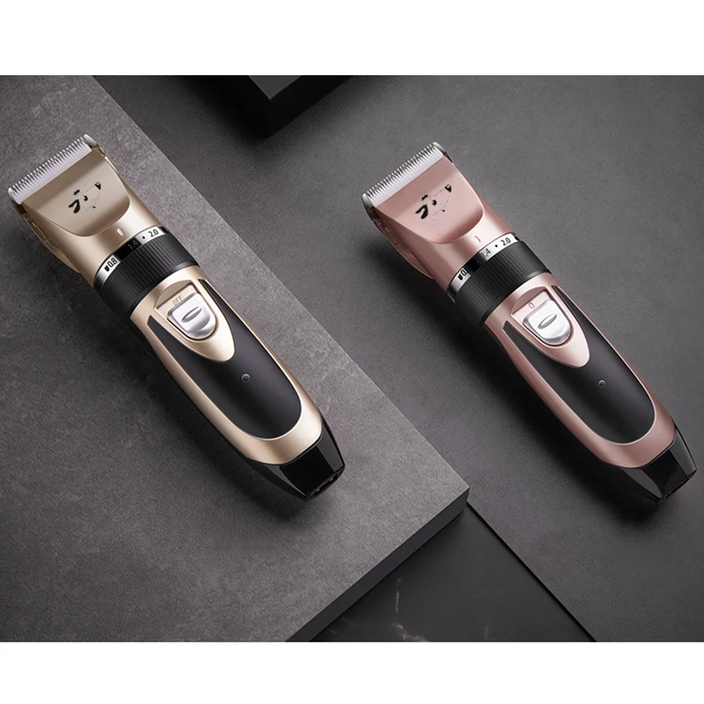 

1Set Professional Pet Grooming Tool Kit USB Charging Ceramic Blade Noiseless Antislip Design for Dog Cat Hair Cutting Rose Gold