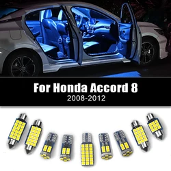 12v Car LED Bulbs For Honda Accord 8 2008 2009 2010 2011 2012 Kit Auto Interior light Dome Reading Lamps Trunk Light Accessories