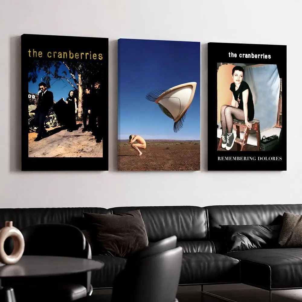 Band Album The C-Cranberries Framed Wall Painting Ready to Hang Canvas Wall Art Poster for Bedroom Living Room Home Decor Gift